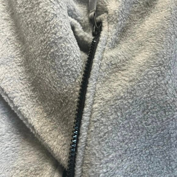 Size Large Light Gray Full Zip Fleece Jacket Road Chasers Motorcycle Logo - Picture 2 of 9